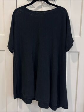 Eileen Fisher 100% Organic Linen Asymmetric Tunic Top - Size M